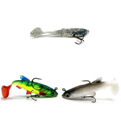 4pcs Bionic Soft Lure Paddle Tail Soft Bait Fishing Tackle