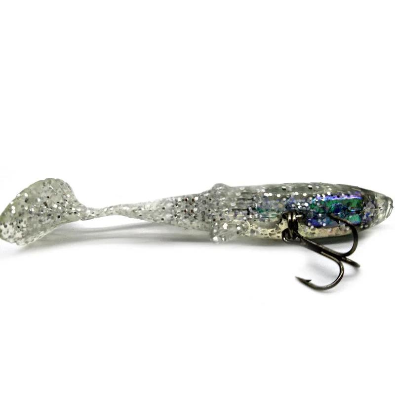 4pcs Bionic Soft Lure Paddle Tail Soft Bait Fishing Tackle