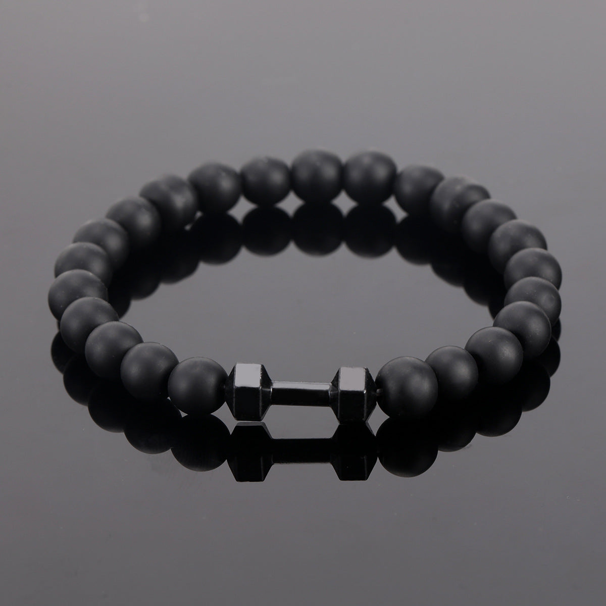 Stylish Dumbbell Beads Elastic Rope Bracelets