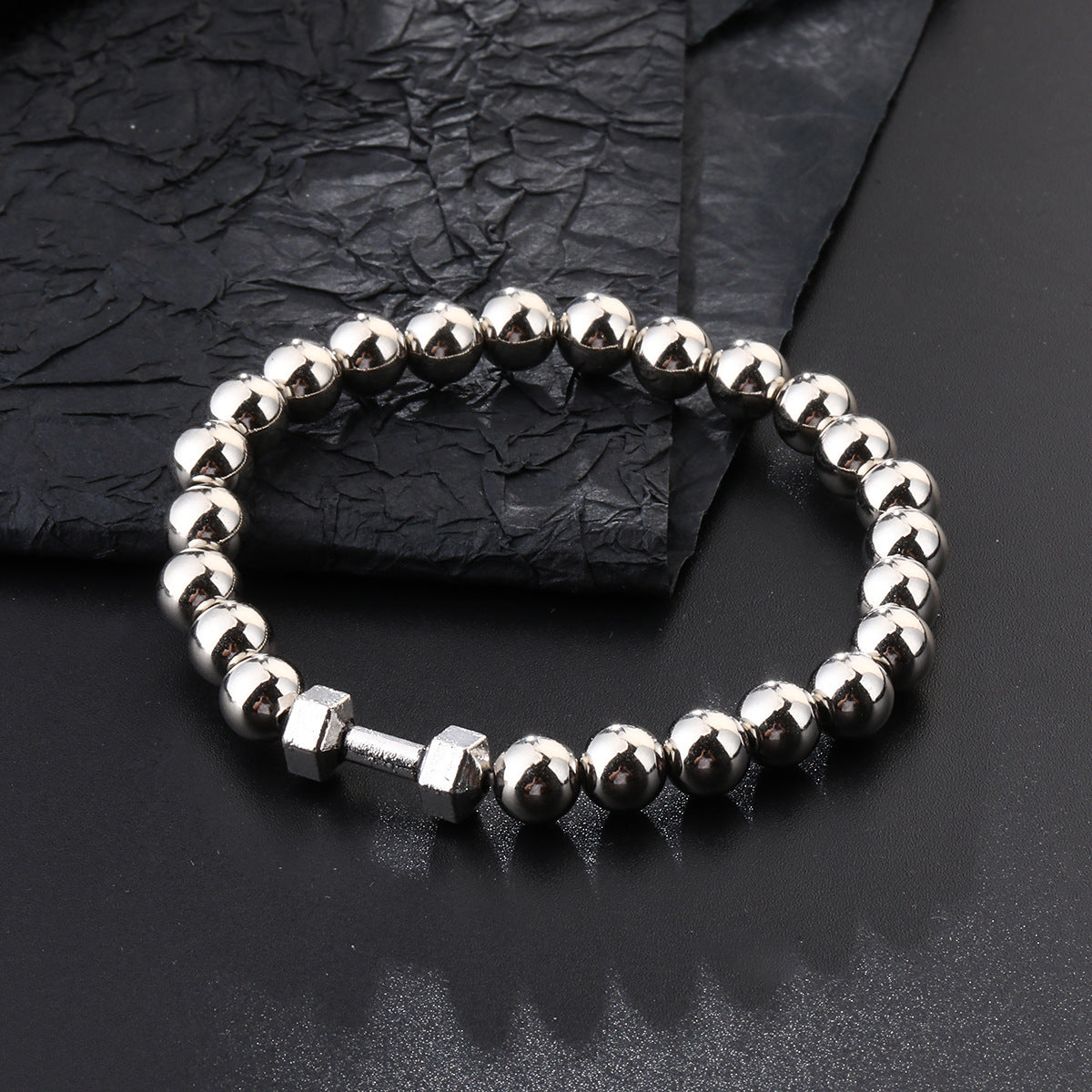 Stylish Dumbbell Beads Elastic Rope Bracelets