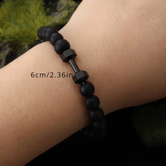 Stylish Dumbbell Beads Elastic Rope Bracelets