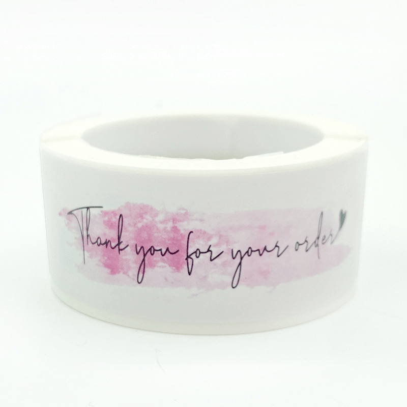 125 Thank You For Your Order Stickers 7.62 cm Labels Small Business Decor