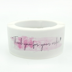 125 Thank You For Your Order Stickers 7.62 cm Labels Small Business Decor