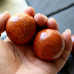 Wooden Finger Strength Training Grip Ball - 2pcs