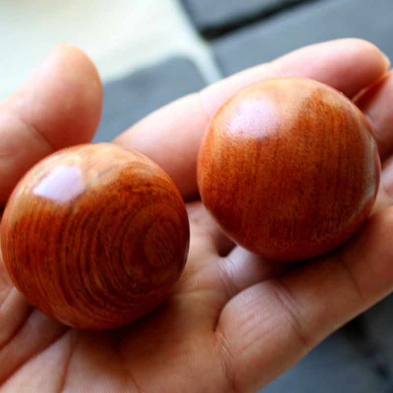 Wooden Finger Strength Training Grip Ball - 2pcs