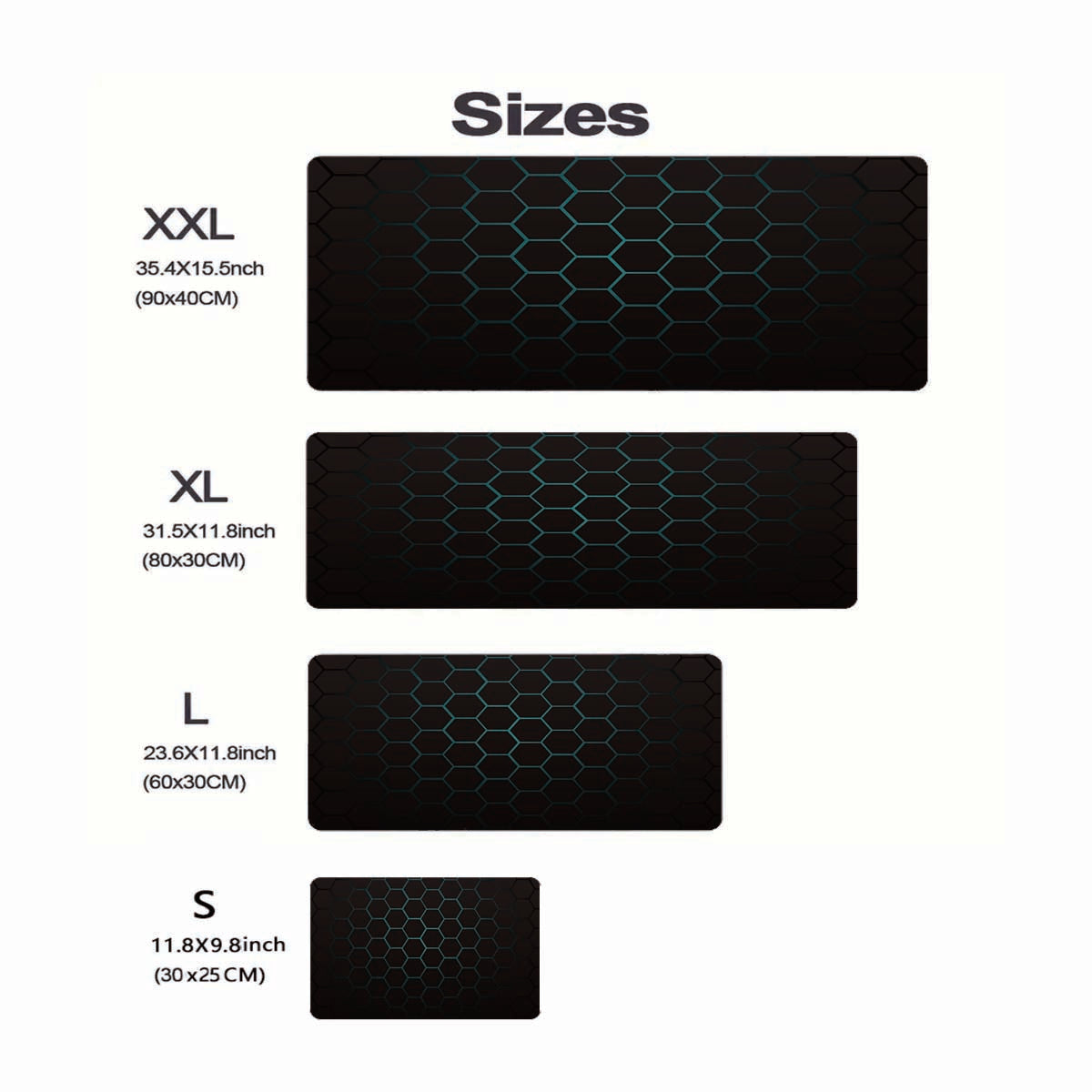 Geometric Large Mouse Pad Non Slip Office Laptop Gamer Keyboard Mat