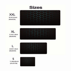 Geometric Large Mouse Pad Non Slip Office Laptop Gamer Keyboard Mat