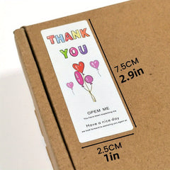 120pcs Floral Thank You Stickers Bridal Shower Rose Wedding Favor Tag Stickers