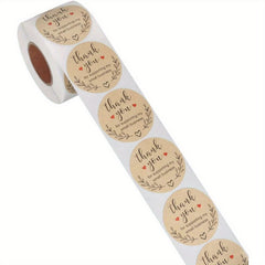 500pcs Thank You Envelope Stickers Sealing Sticker Decor