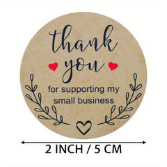 500pcs Thank You Envelope Stickers Sealing Sticker Decor