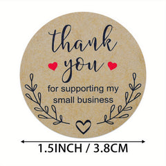 500pcs Thank You Envelope Stickers Sealing Sticker Decor