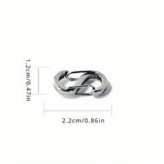 2pcs S buckle Keychain Keyring Outdoor Sports Backpack Hanging Buckle Key Ring
