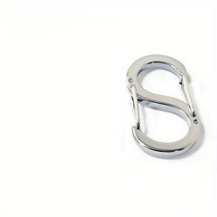 2pcs S buckle Keychain Keyring Outdoor Sports Backpack Hanging Buckle Key Ring