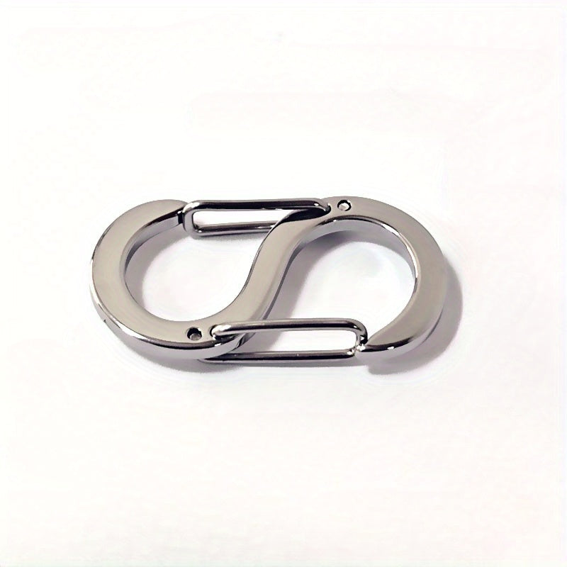 2pcs S buckle Keychain Keyring Outdoor Sports Backpack Hanging Buckle Key Ring