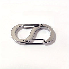2pcs S buckle Keychain Keyring Outdoor Sports Backpack Hanging Buckle Key Ring