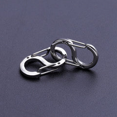 2pcs S buckle Keychain Keyring Outdoor Sports Backpack Hanging Buckle Key Ring