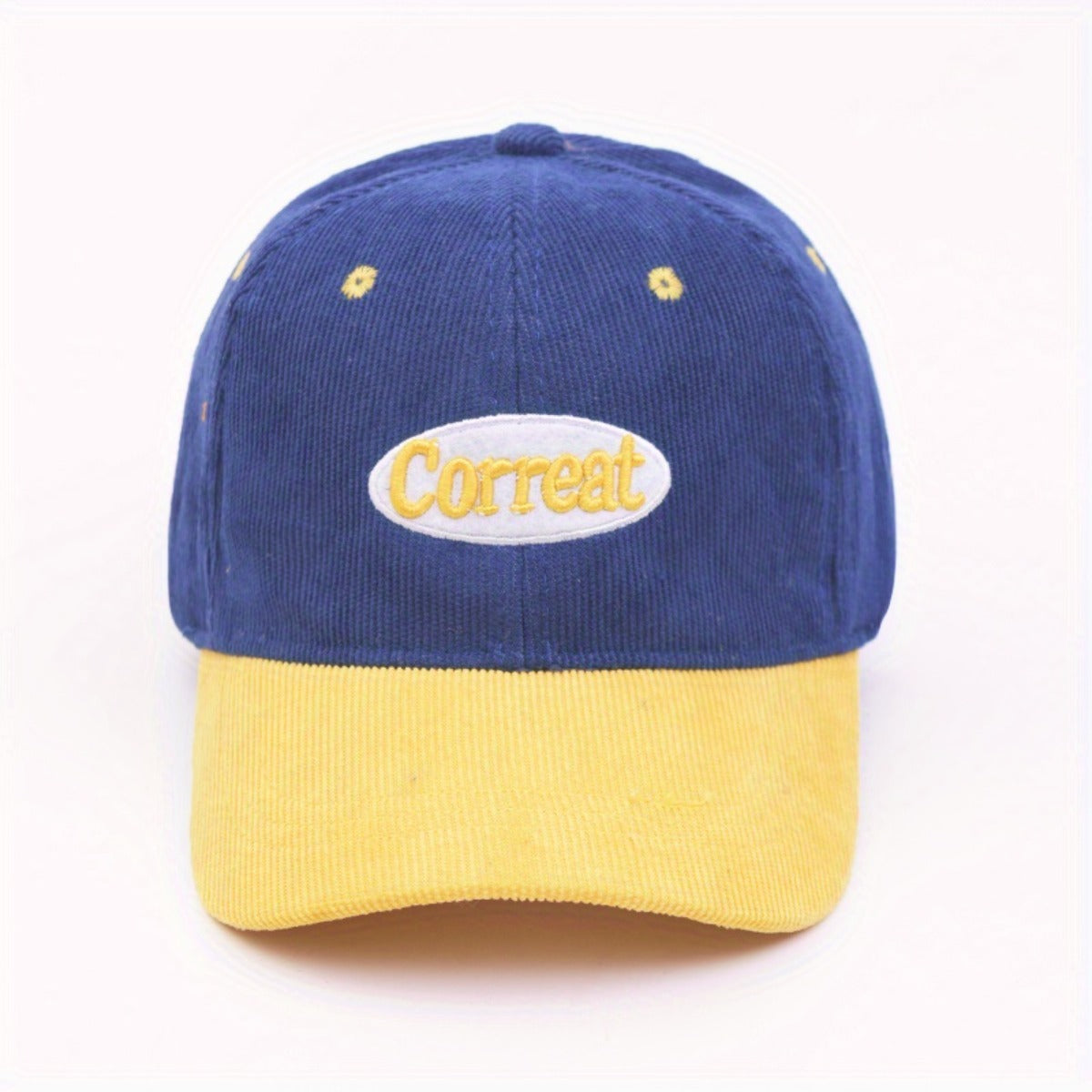 Children's Corduroy Monogram Baseball Cap for Baby