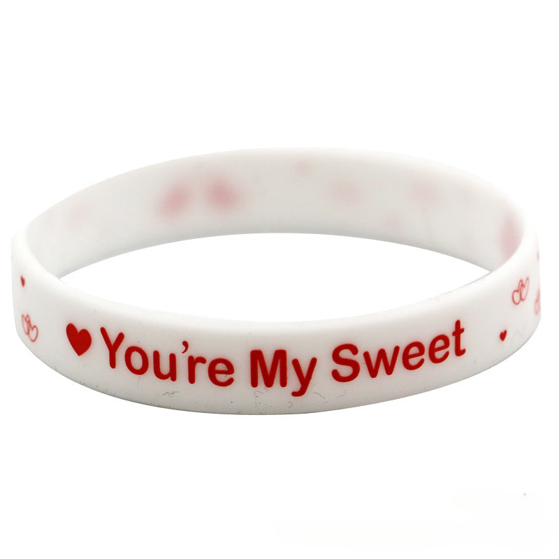8pcs Love Silicone Bracelet Gift Set