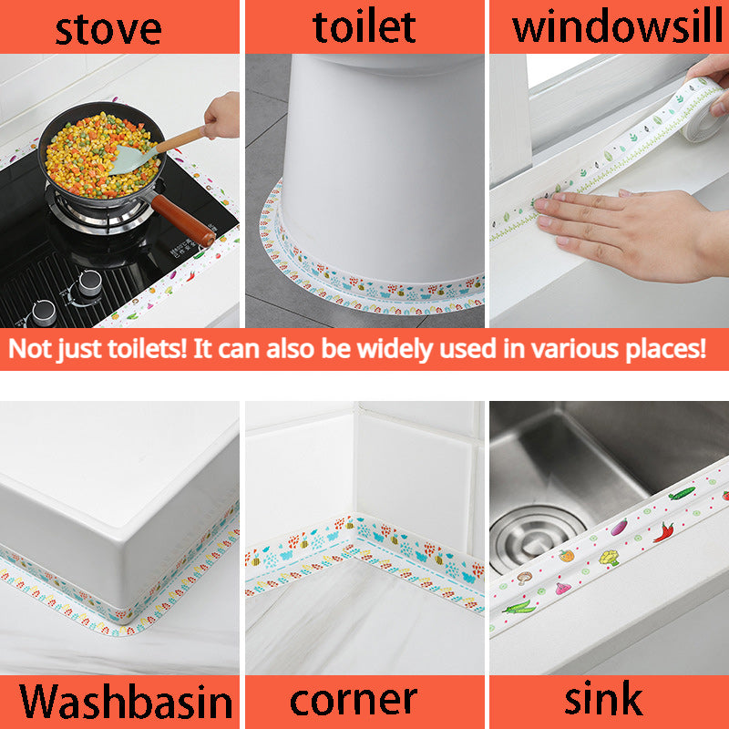 Waterproof Caulk Strips for Bathroom and Kitchen Sink, 59 06in