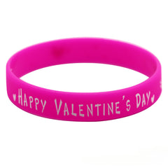 8 Pcs Love Silicone Bracelet Candy Bracelet