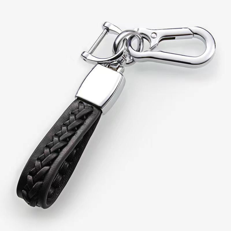Handwoven Sheepskin Keychain Bag Car Key Pendant