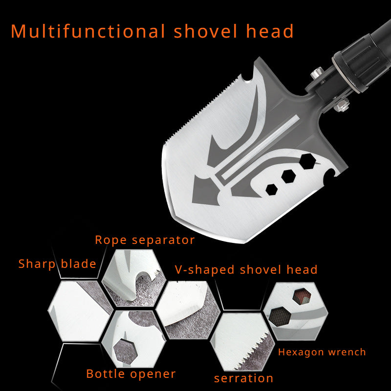 Multifunctional Folding Shovel Car Rescue Tool