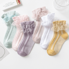 Double Layer Lace Socks for Princess Dance