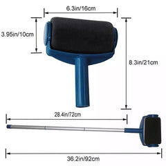 7pcs Seamless Sponge Drum Brushes for Wall Corner Paint Brushes