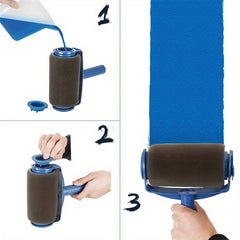 7pcs Seamless Sponge Drum Brushes for Wall Corner Paint Brushes