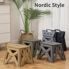 Outdoor Plastic Folding Stool Portable Stool Camping Fishing Stool