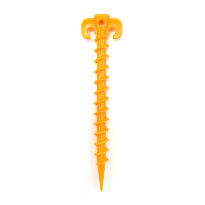 5pcs Outdoor Climbing Tent Ground Nails Spiral Plastic Nail
