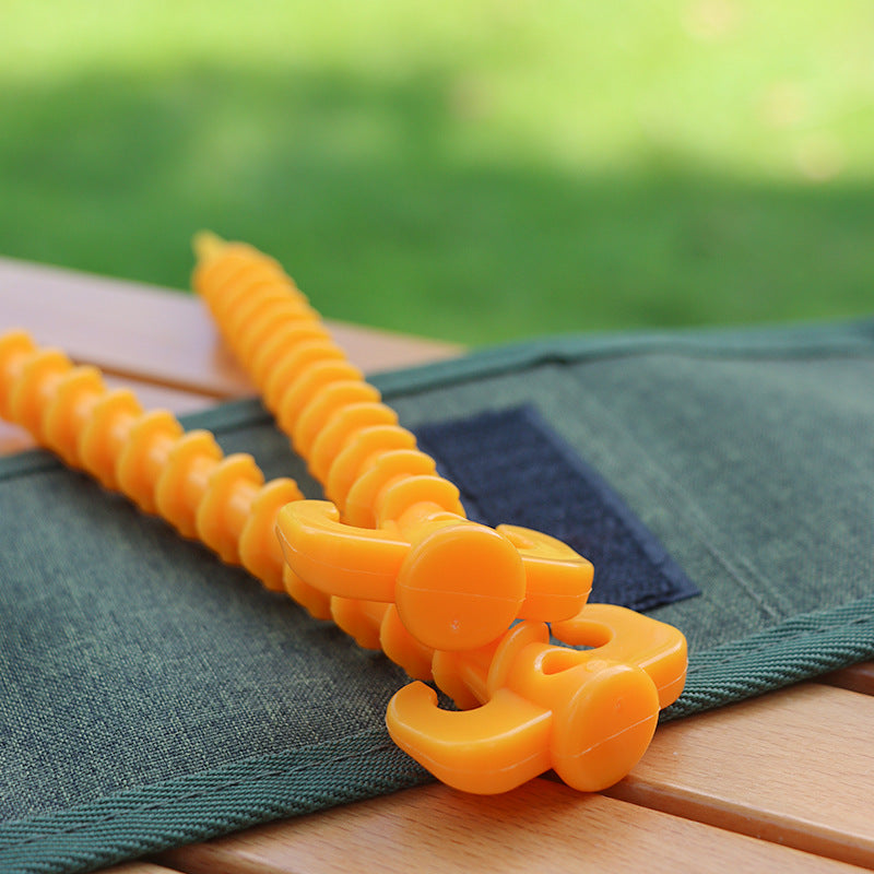 5pcs Outdoor Climbing Tent Ground Nails Spiral Plastic Nail