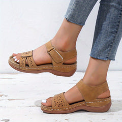 Women's Anti Slip Sports Sandals Solid Open Toe Beach Sandals