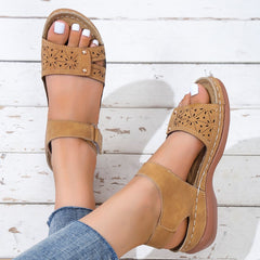 Women's Anti Slip Sports Sandals Solid Open Toe Beach Sandals