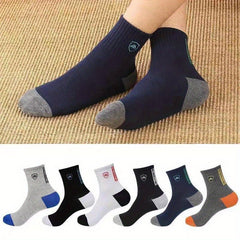 6 Pairs Men's Casual Quarter Sport Socks