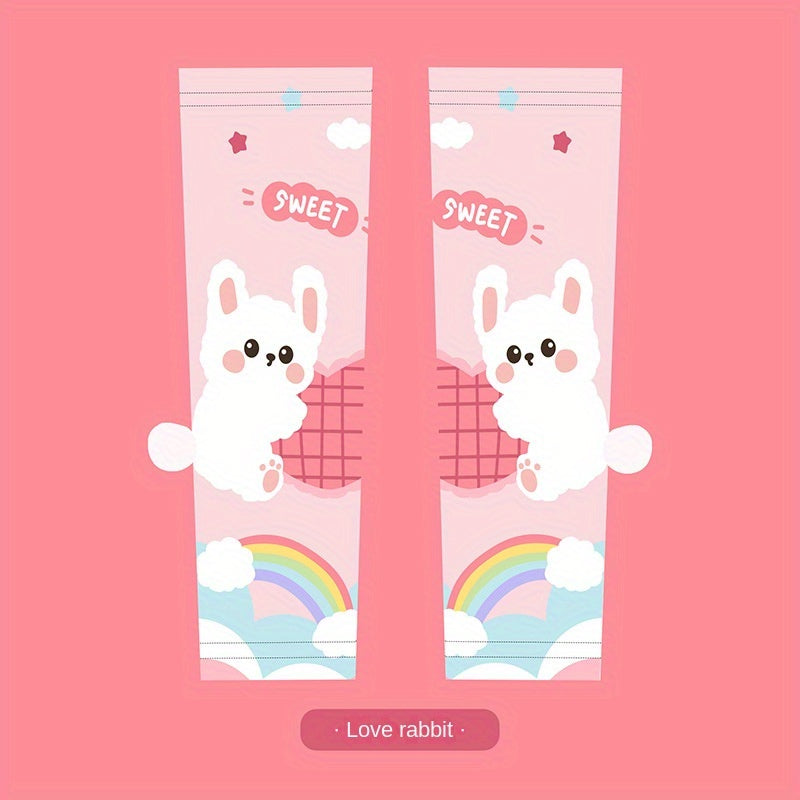 Girl's Cartoon Sunscreen Ice Sleeve Outdoor Quick-drying