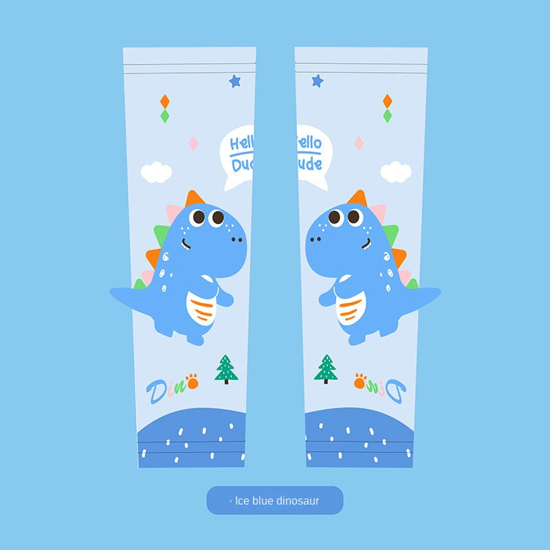Girl's Cartoon Sunscreen Ice Sleeve Outdoor Quick-drying