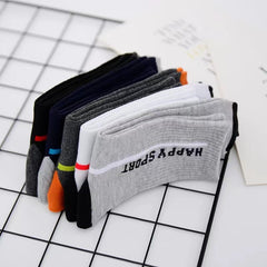 Men's Letter Printed Crew Socks for Autumn/Winter