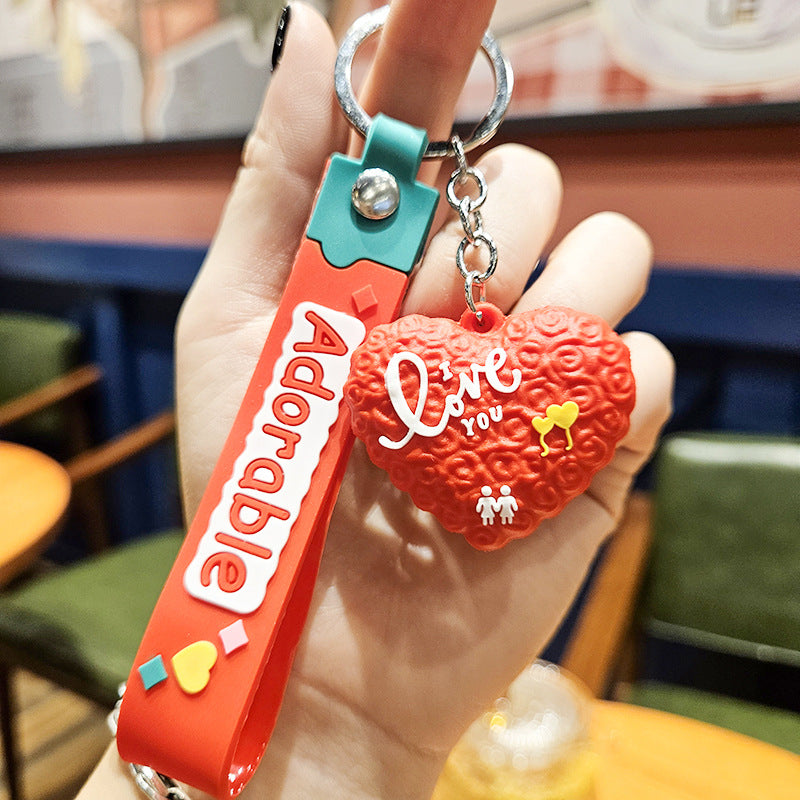 Heart Keychain Bag Pendant Ornament Party Gift