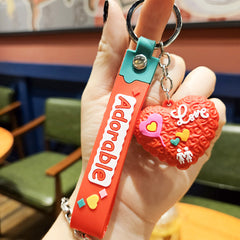 Heart Keychain Bag Pendant Ornament Party Gift