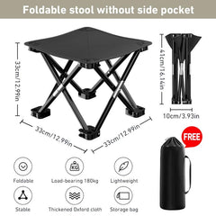 Portable Folding Stool Camping Collapsible Stool Hiking Travel Picnic Fishing