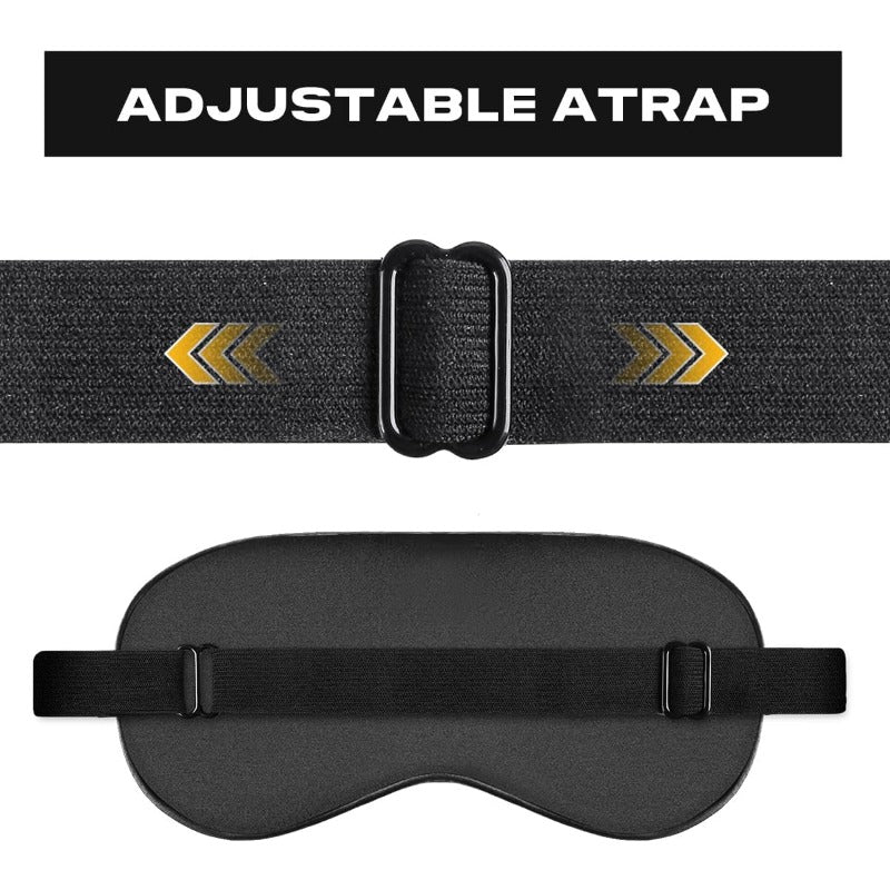 Adjustable Soft Breathable Eye Mask Blackout Blindfold for Sleep and Travel