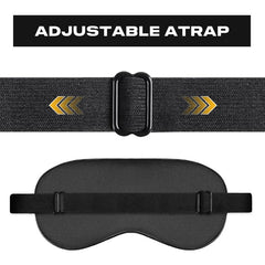 Adjustable Soft Breathable Eye Mask Blackout Blindfold for Sleep and Travel