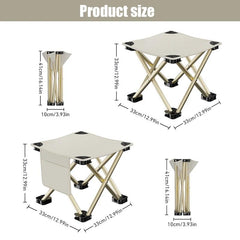 Portable Folding Stool Camping Collapsible Stool Hiking Travel Picnic Fishing