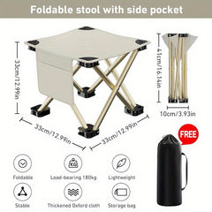 Portable Folding Stool Camping Collapsible Stool Hiking Travel Picnic Fishing