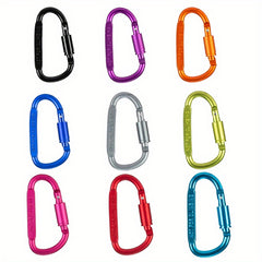 D-Shaped Aluminum Carabiner Backpack Hanging Buckle