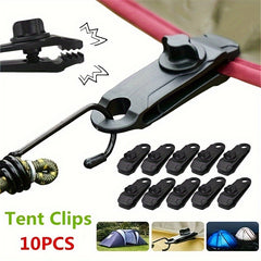 10pcs Reusable Tarpaulin Clips Camping Tools Tent Canopy Clips