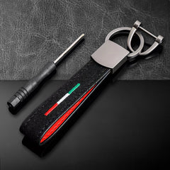 Colorful Embroidered Car Keychain Keyring Motorcycle Bag Pendant