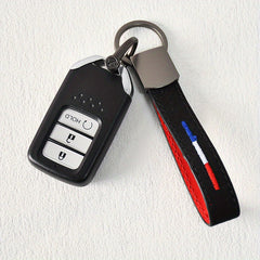 Colorful Embroidered Car Keychain Keyring Motorcycle Bag Pendant