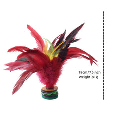 1PC Chicken Feather Shuttlecock Chinese Jian Zi Hand Foot Coordination Exercise